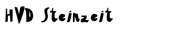 HVD Steinzeit font preview